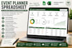 create event planner spreadsheet event budget and checklist wedding planner