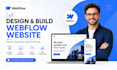 design a webflow website, webflow landing page, figma to webflow cms website