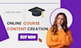 create masterclass online course content, course curriculum, course editing
