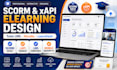 design scorm complaint layout xapi elearning lms tutorcourse