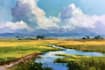 paint landscape in oil painting