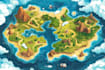 illustrate a custom vector 2d map, campground site