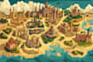 design unique vector or isometric map art