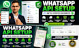 setup verified facebook business manager and whatsapp business API