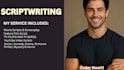 write movie scripts, screenplays, comedy and action