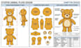 design stuffed animal reference sheet tech pack technical drawing kawaii plush