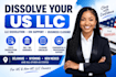 dissolve your US llc, handle llc dissolution and closure