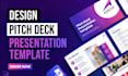 pitch deck redesign canva, google slide presentation design powerpoint template