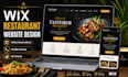 create professional wix website for restaurants and cafes
