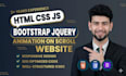 develop responsive front end website with bootstrap