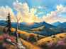 paint landscape in oil painting