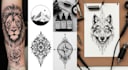 make a realistic black and white tattoo design for you