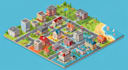 draw isometric projection illustration infographics and map