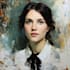 draw oil painting character with painterly detail