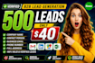 do b2b lead generation, web research and email list building