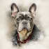watercolor draw watercolor pet portrait