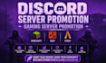 do discord server promotion, gaming server promotion, minecraft, rust, fivem
