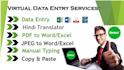 do data entry and typing