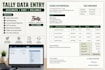 do tally data entry, voucher posting and bookkeeping