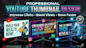 design professional youtube thumbnails with high CTR
