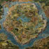 create a fantasy map in parchment style