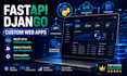 develop fastapi django web applications in python