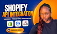 do shopify API integration, webhooks, product sync and inventory API