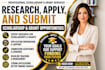 research, apply, and submit scholarship and grant opportunities