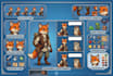 create retro pixel  art character , npc and game sprite sheet