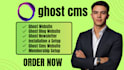 build ghost cms website setup ghost blog customize ghost the
