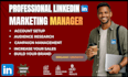 be your linkedin manager and content creator for personal branding and business