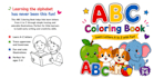 create abc coloring books and tracing worksheets for kids