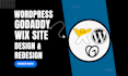 redesign godaddy website redesign wix website redesign wordpress website design