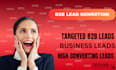 do targeted b2b lead generation and prospect list