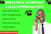 setup voip, sip trunks, did numbers for inbound and outbound calls