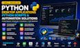 develop python desktop application, python script, python code python automation