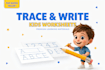 design kids worksheets, trace and write pages tracing worksheets
