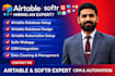 develop airtable CRM automation softr web app client dashboard airtable database