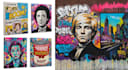 create graffiti pop art canvas designs and murals