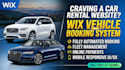 design a car rental website with booking system