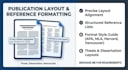 do professional journal manuscript formatting and layout design for publication