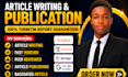 write and publish research article in scopus, google scholar journal citations