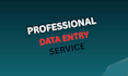 do professional data entry web research copy paste work