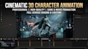 create cinematic 3d character animation and blender 3d videos