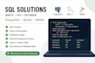write, fix and optimize sql queries