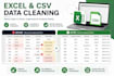 clean format and organize excel and CSV data