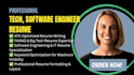 write an ats optimized faang, IT resume and tech software engineering resume
