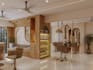 turn 2d plan to 3d visual,luxury salon interior design,commercial hub cgi render