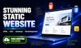 build a fast, responsive static website with HTML CSS, free hosting, and SEO