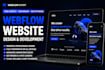design or develop webflow website, figma to webflow website framer web developer
